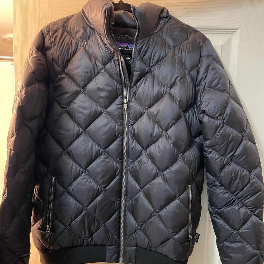 Black Patagonia down jacket